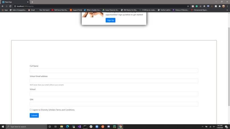 Diversity Scholars – screenshot 2