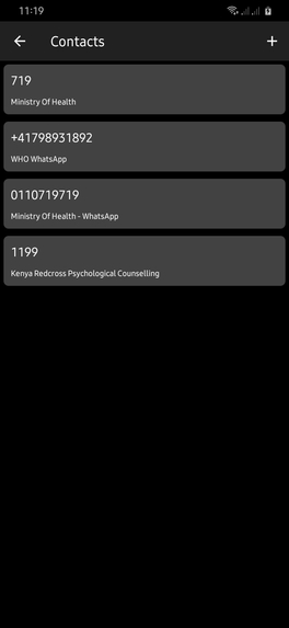 healthInfo – screenshot 1