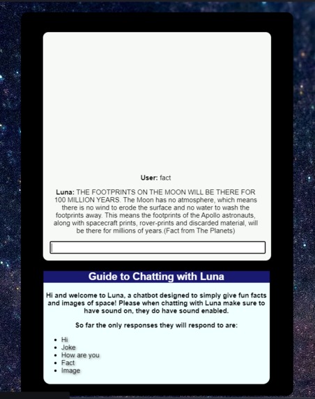 Luna-Chat-bot – screenshot 3