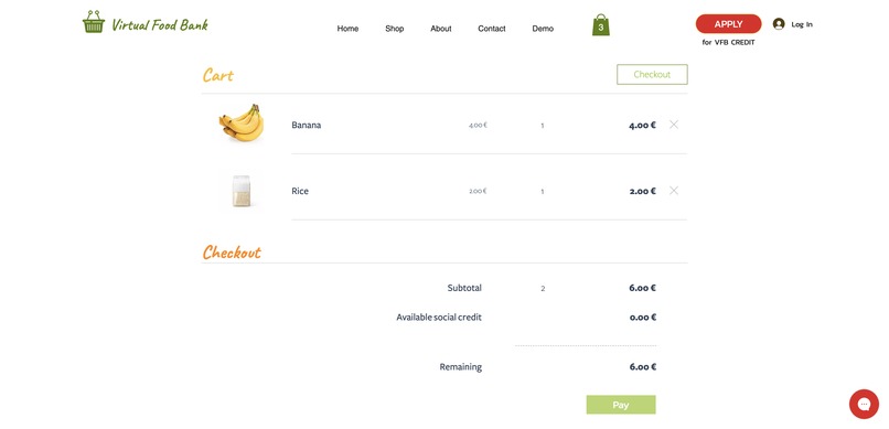 Virtual Food Bank – screenshot 4