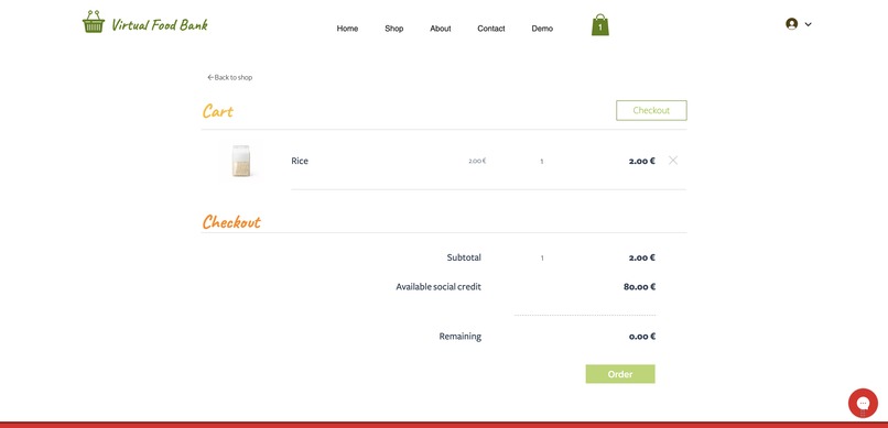 Virtual Food Bank – screenshot 3