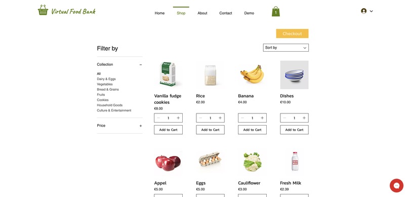 Virtual Food Bank – screenshot 2
