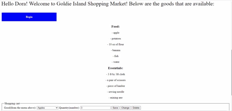 ByteHacks 2020 - Goldie Island – screenshot 1