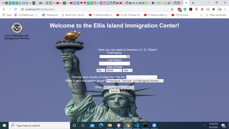 Ellis Island Immigration Automation – screenshot 1