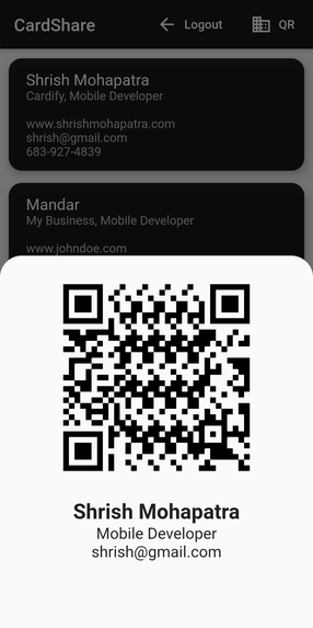 CardShare – screenshot 2