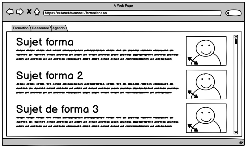 Conseil LGBTQ Extranet – screenshot 2
