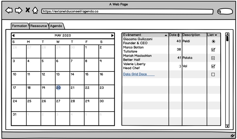 Conseil LGBTQ Extranet – screenshot 3