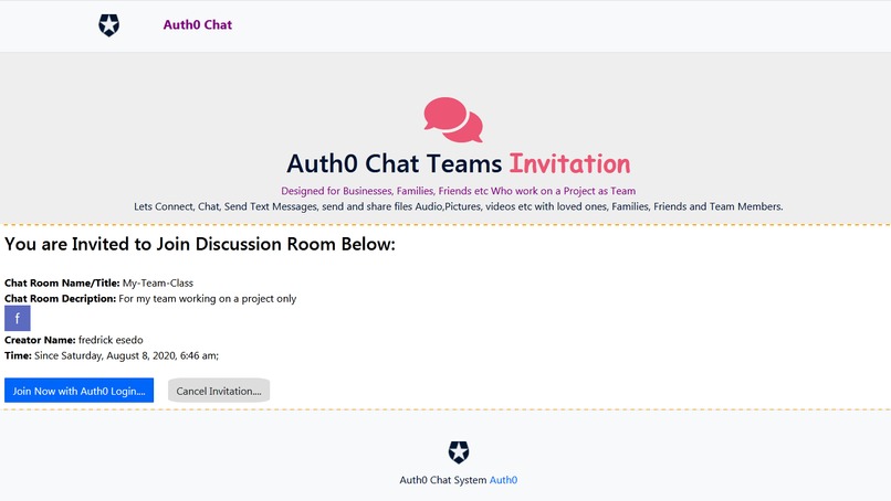 Auth0 Chat Teams – screenshot 7