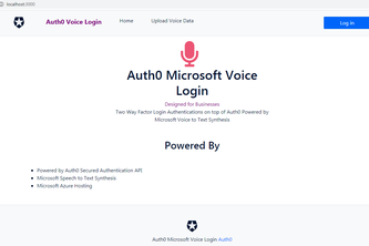 Auth0 Microsoft Voice Login
