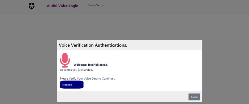Auth0 Microsoft Voice Login – screenshot 4