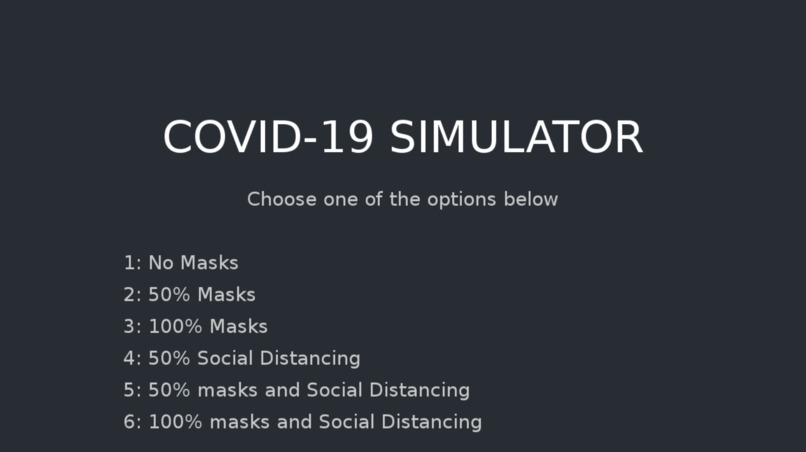 COVID-19 Simulator – screenshot 1