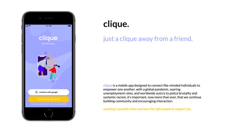 clique  – screenshot 1