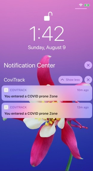 CoviTrack – screenshot 1