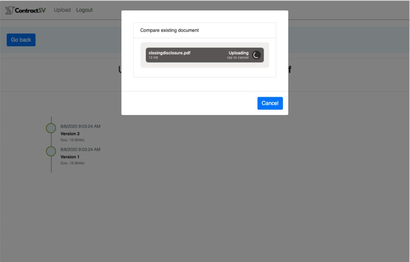 ContractSV - BitcoinSV backed documents – screenshot 1