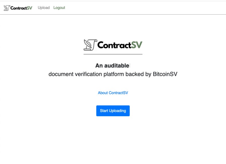 ContractSV - BitcoinSV backed documents – screenshot 2