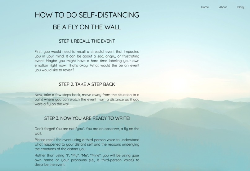 My Self Distancing Diary – screenshot 3
