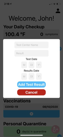 COVID Watch – screenshot 4