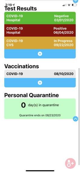 COVID Watch – screenshot 5