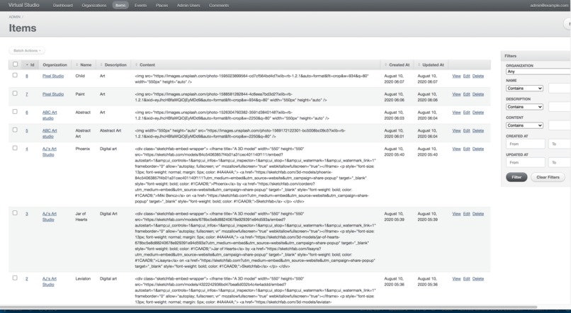 Virtual Studio - Tools to help artists/galleries go digital – screenshot 10