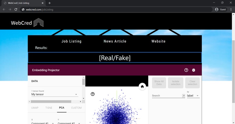WebCred – screenshot 5