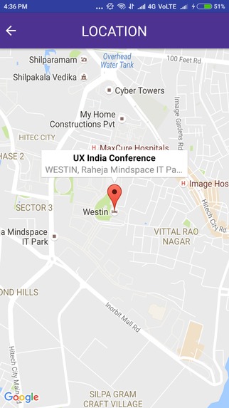 UXIndia Conference Android App – screenshot 4