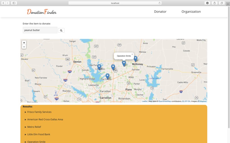 DonationFinder – screenshot 5