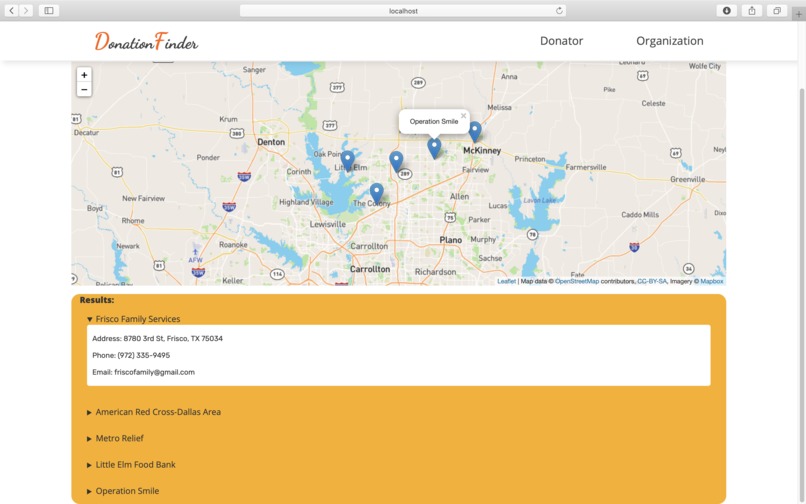 DonationFinder – screenshot 6