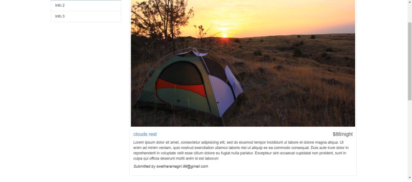 yelpCamp – screenshot 2