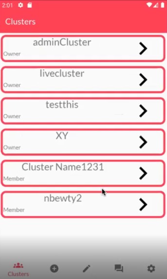 Cluster – screenshot 1