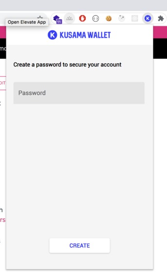 Kusama Wallet – screenshot 2