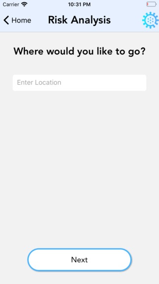CovidRisk – screenshot 2