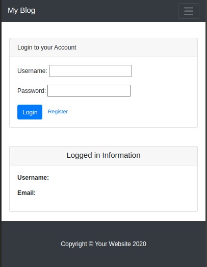 Blogging-App – screenshot 1