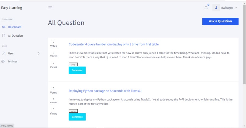 easy-learning – screenshot 2