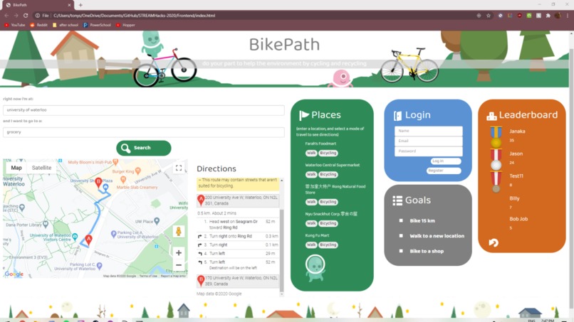 BikePath – screenshot 2
