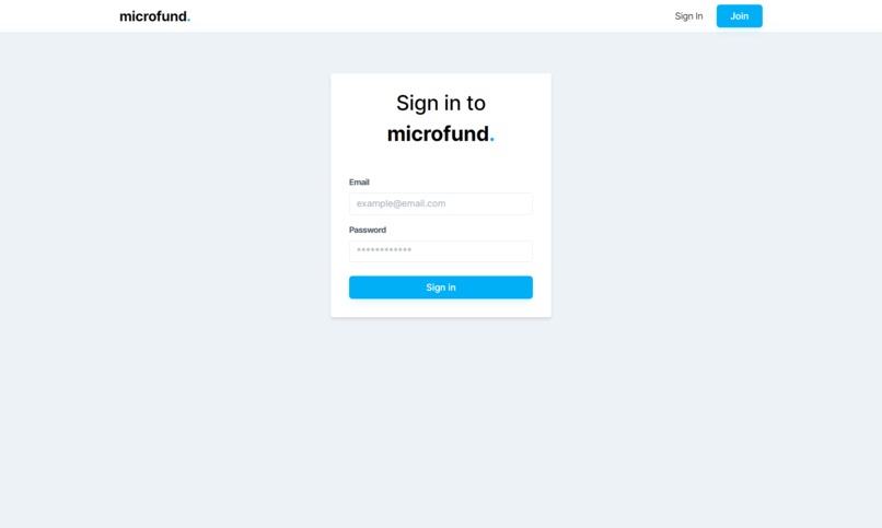 Microfund – screenshot 1