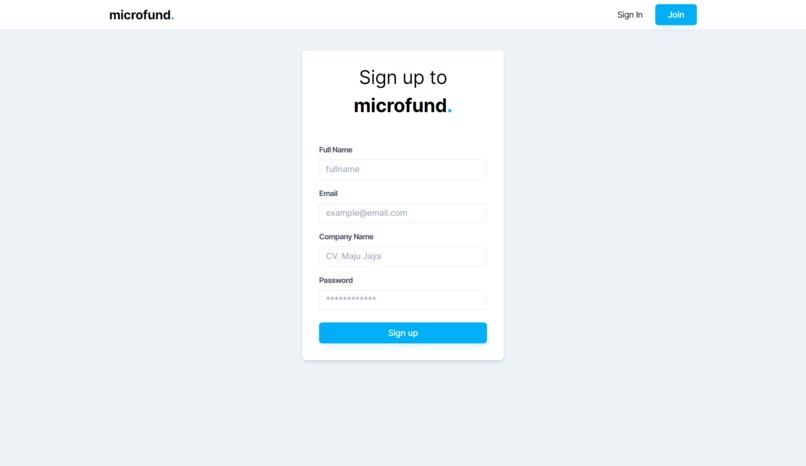 Microfund – screenshot 2