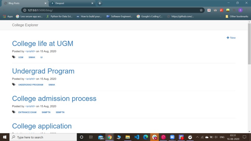 College Explorer – screenshot 2