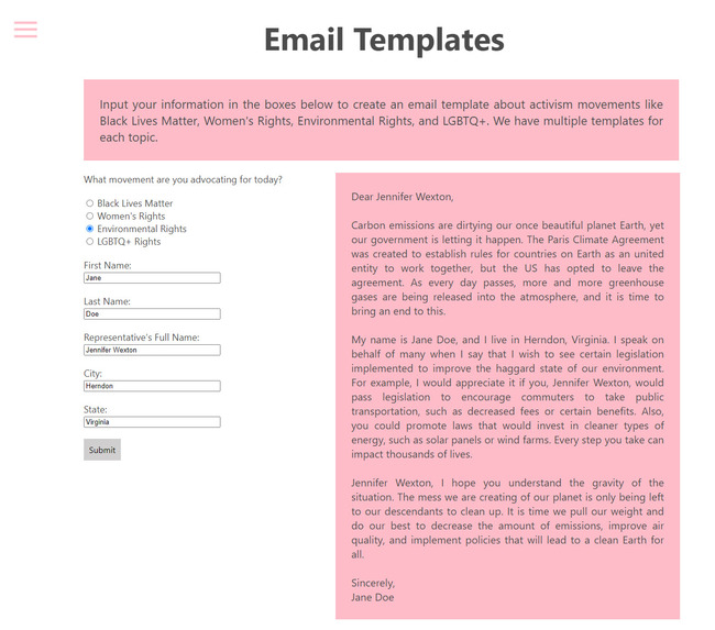 eActivist – screenshot 3