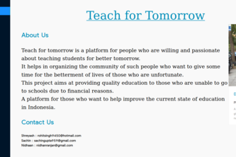 Teach for Tomorrow