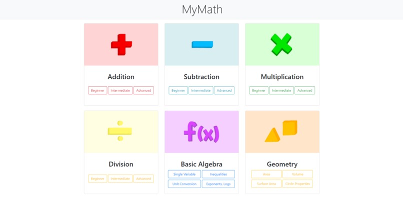 MyMath – screenshot 1