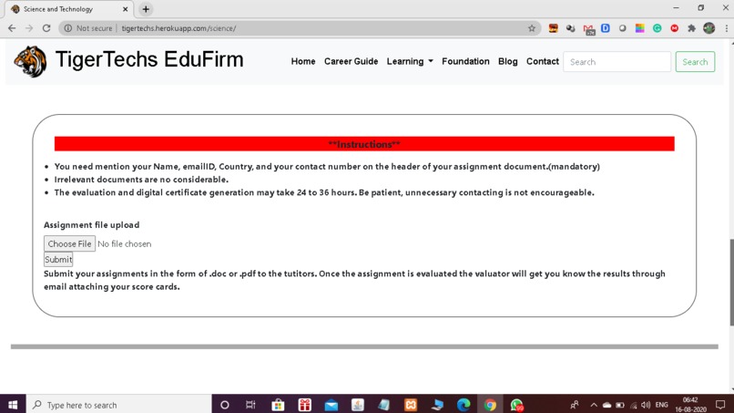 TigerTechs Edufirm – screenshot 1