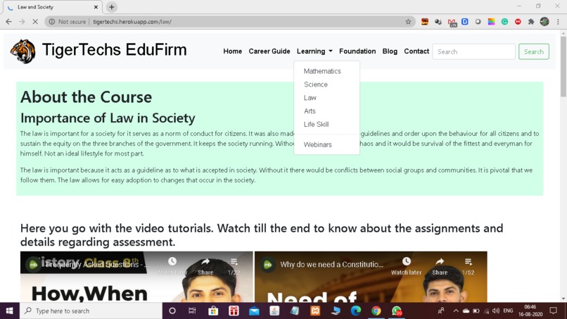 TigerTechs Edufirm – screenshot 10