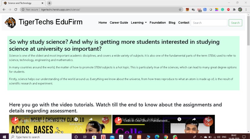 TigerTechs Edufirm – screenshot 11