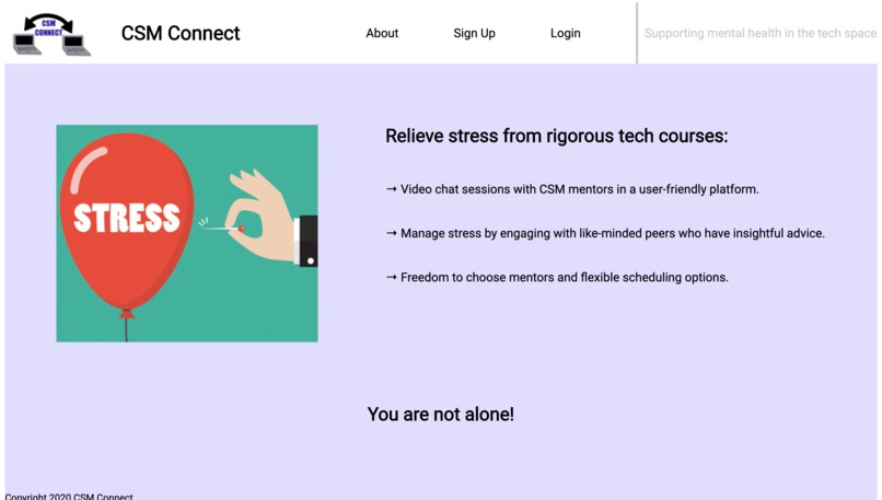 Computer Science Mentors (CSM) Connect – screenshot 1