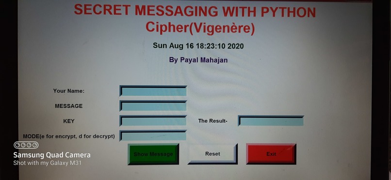 Personal encoder /decoder – screenshot 1