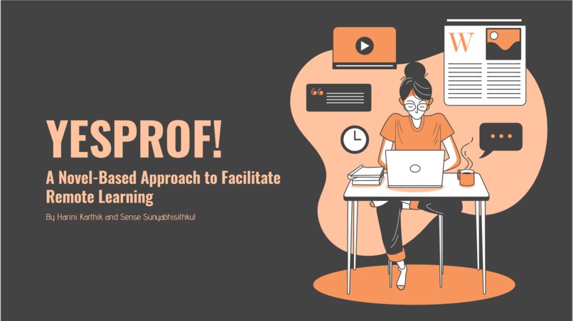 YesProf!:Novel-Based Approach to Facilitate Virtual Learning – screenshot 1