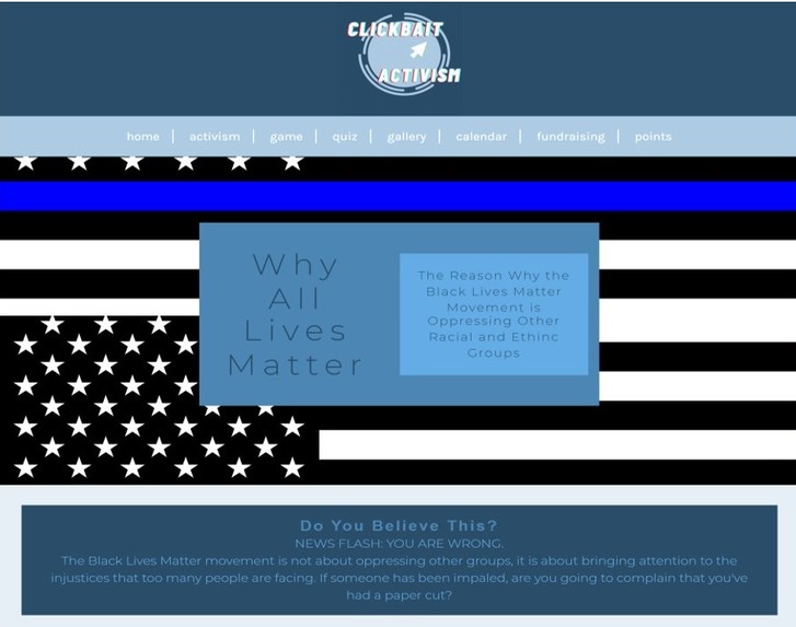 clickbait-activism – screenshot 1