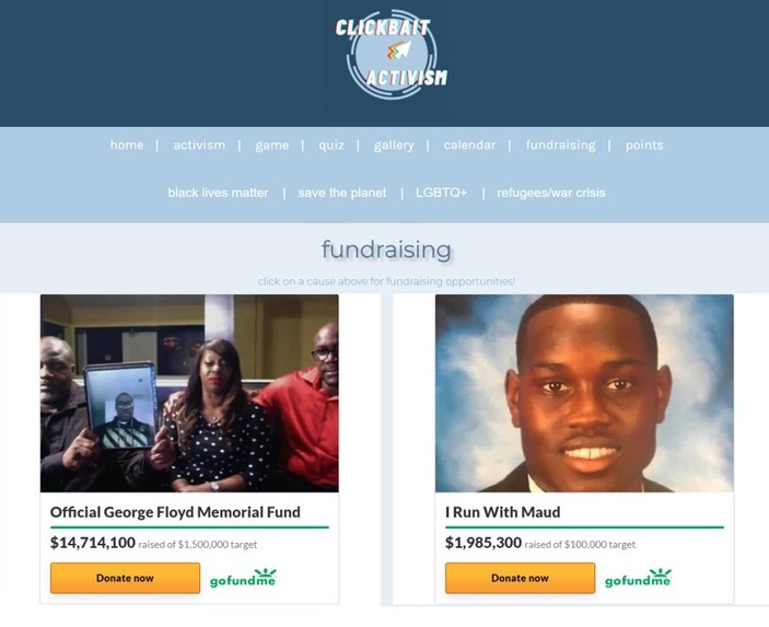 clickbait-activism – screenshot 3