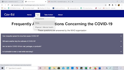 Cov-Ed – screenshot 2
