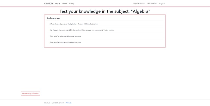 COVID Classroom – screenshot 6